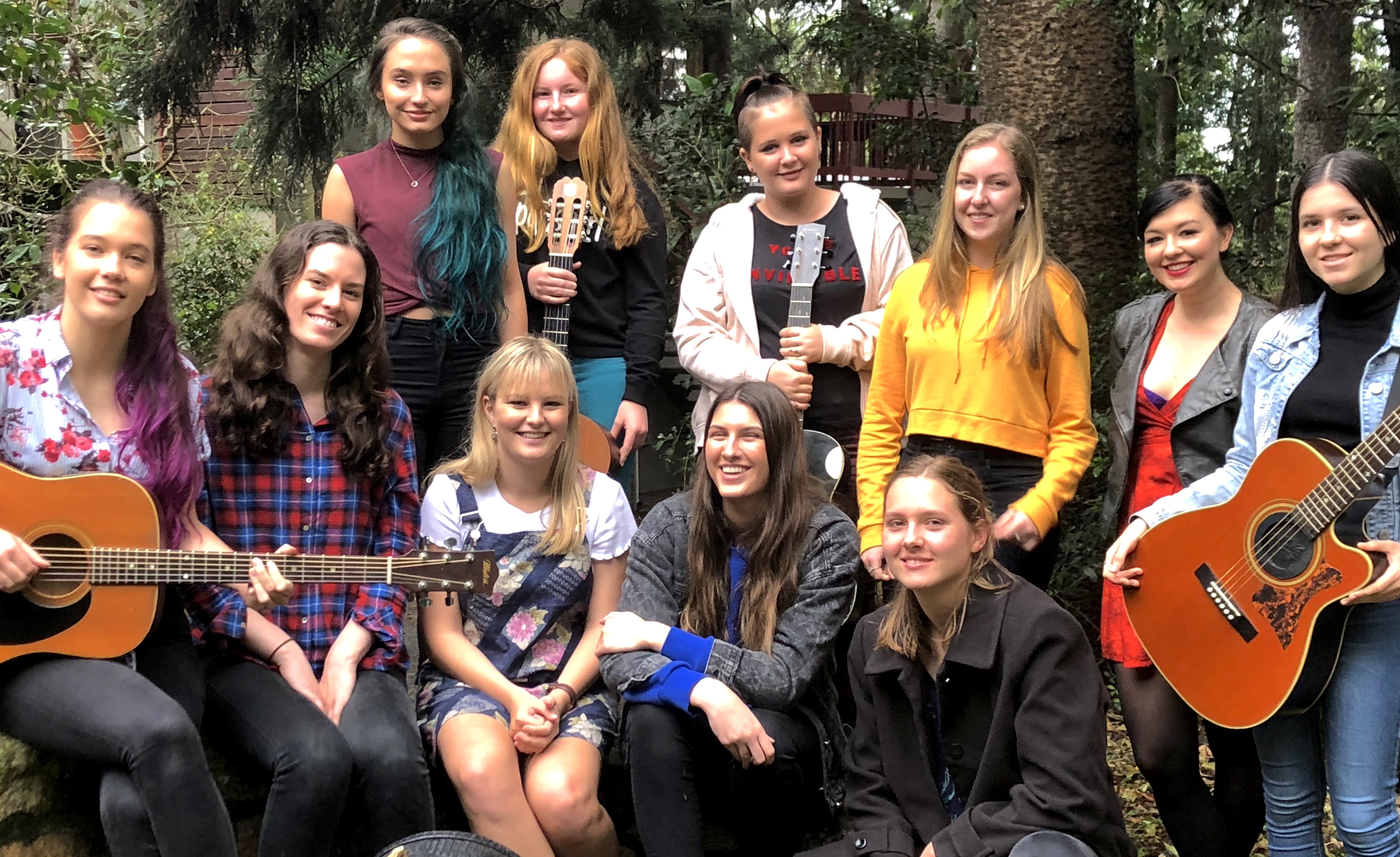 Group image of the 10 Big Sky female songwriters supported in 2018